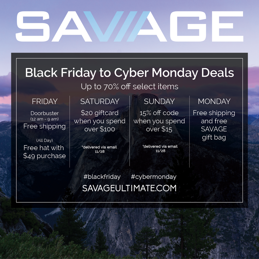 Black Friday to Cyber Monday Sales