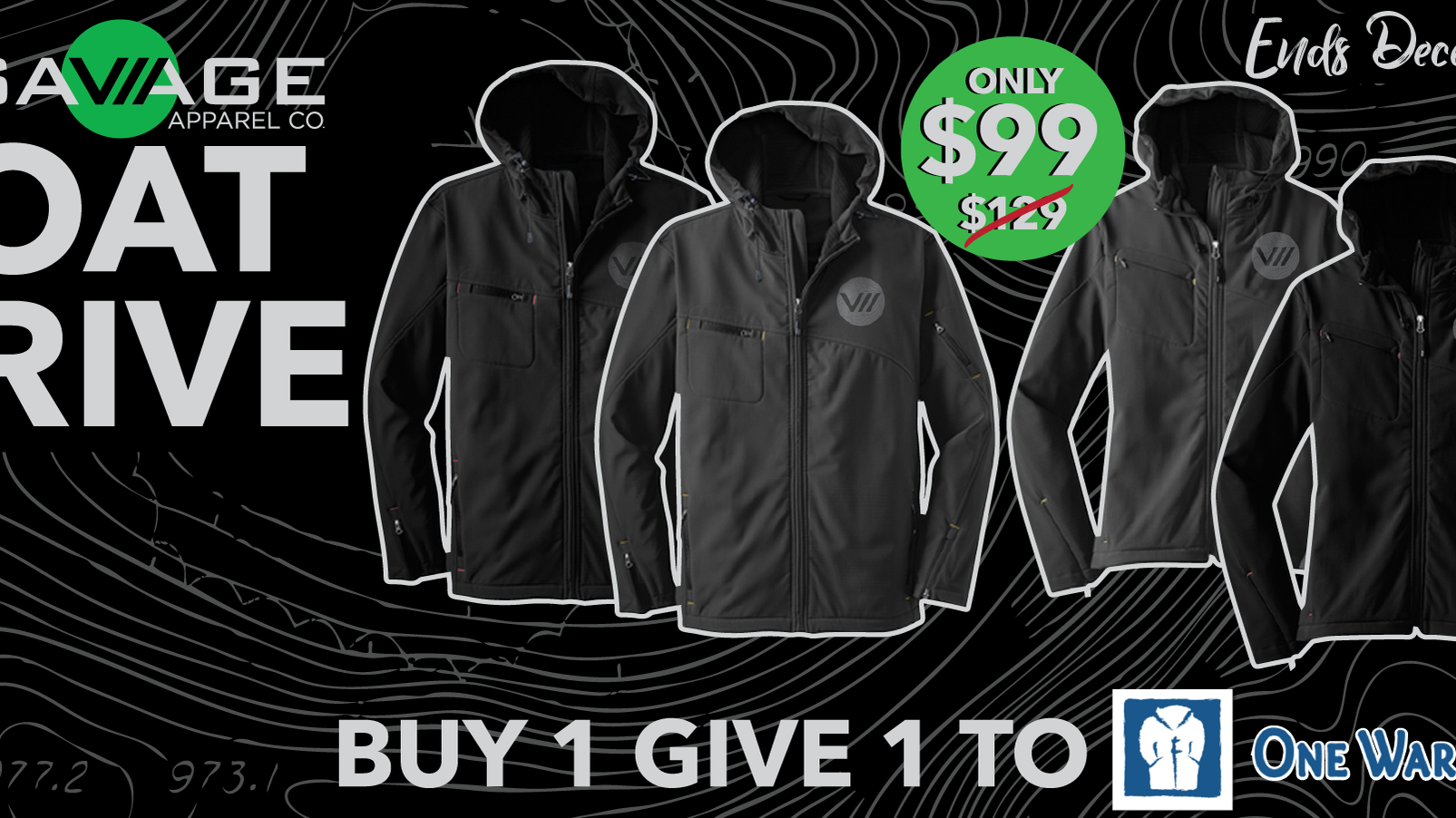 Announcing Savage's Buy One Give One Winter Coat Drive
