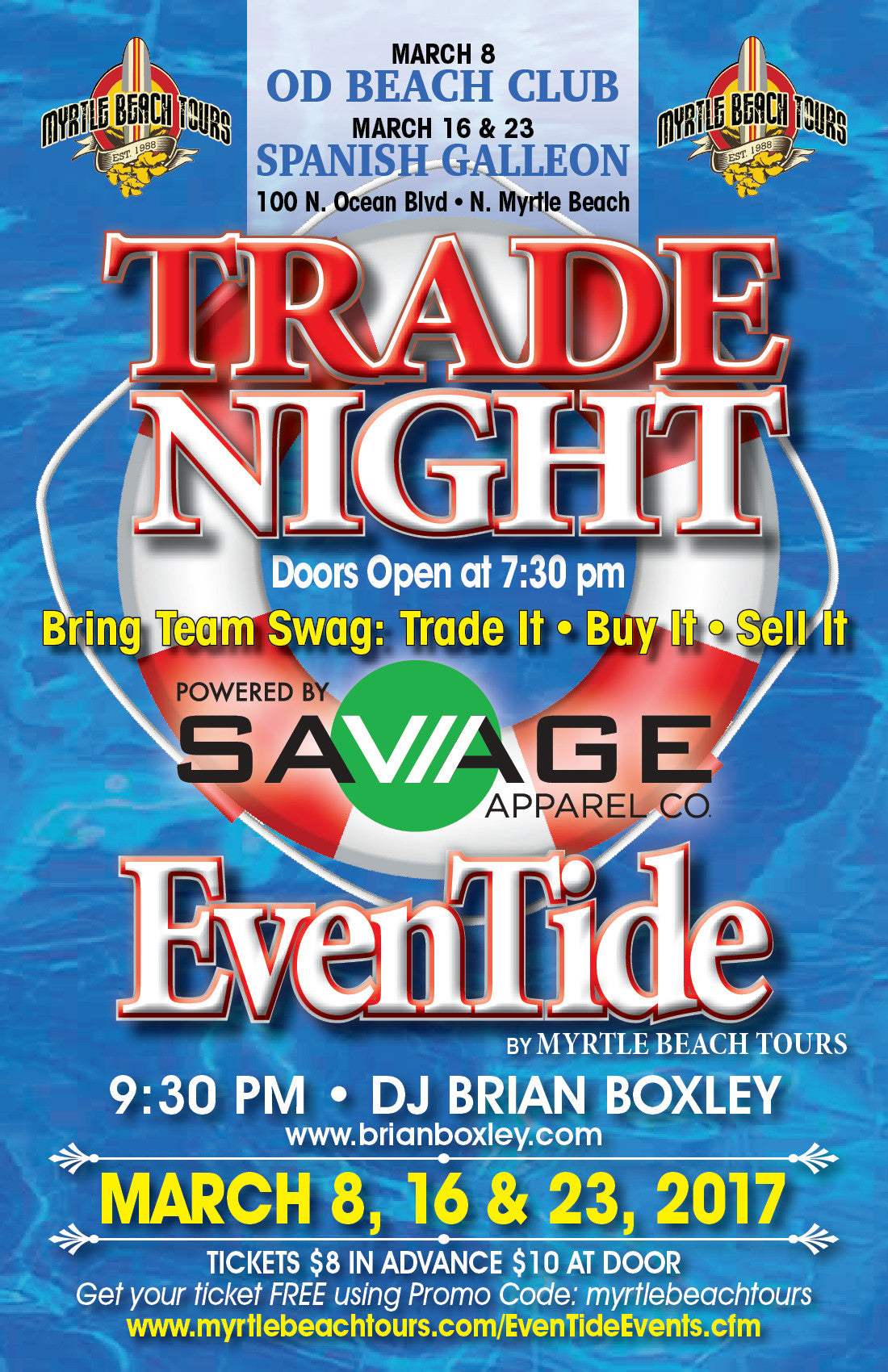 High Tide Trade Night and Dance Party