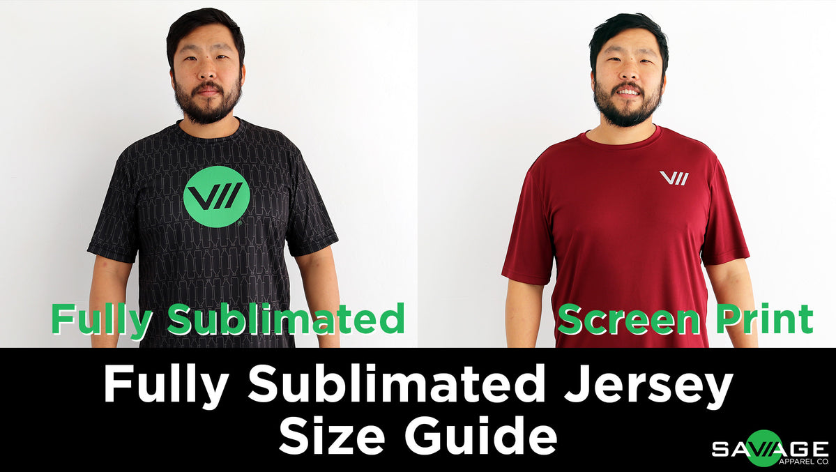 Fully Sublimated Jersey Sizing Tips – VII Apparel Co.