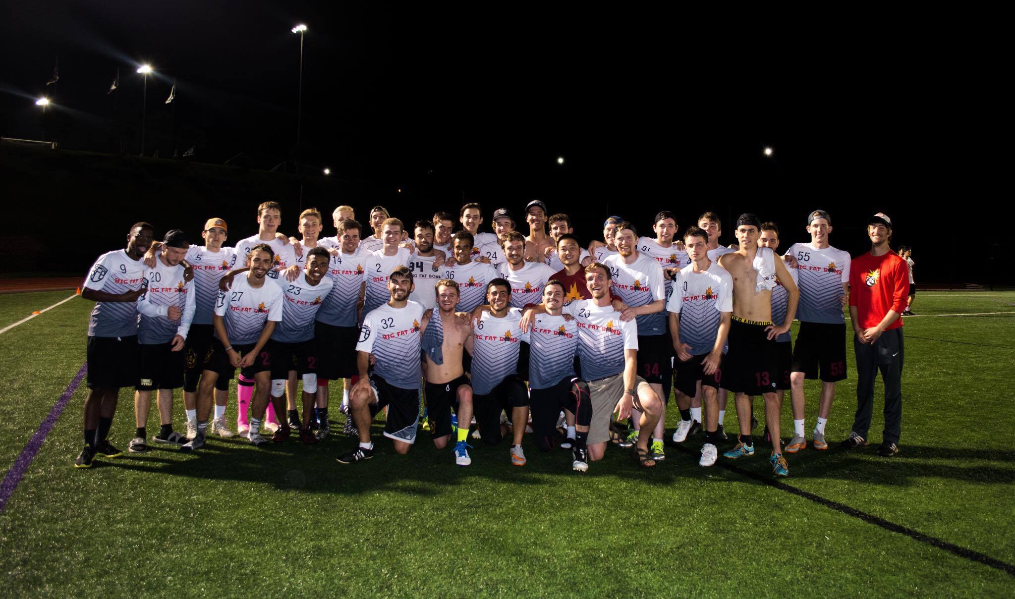 College ultimate frisbee jerseys